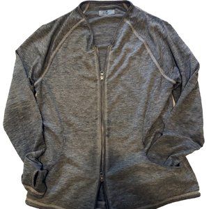 SALE Sundays NYC Grey Athletic Zip Cardigan Size 2